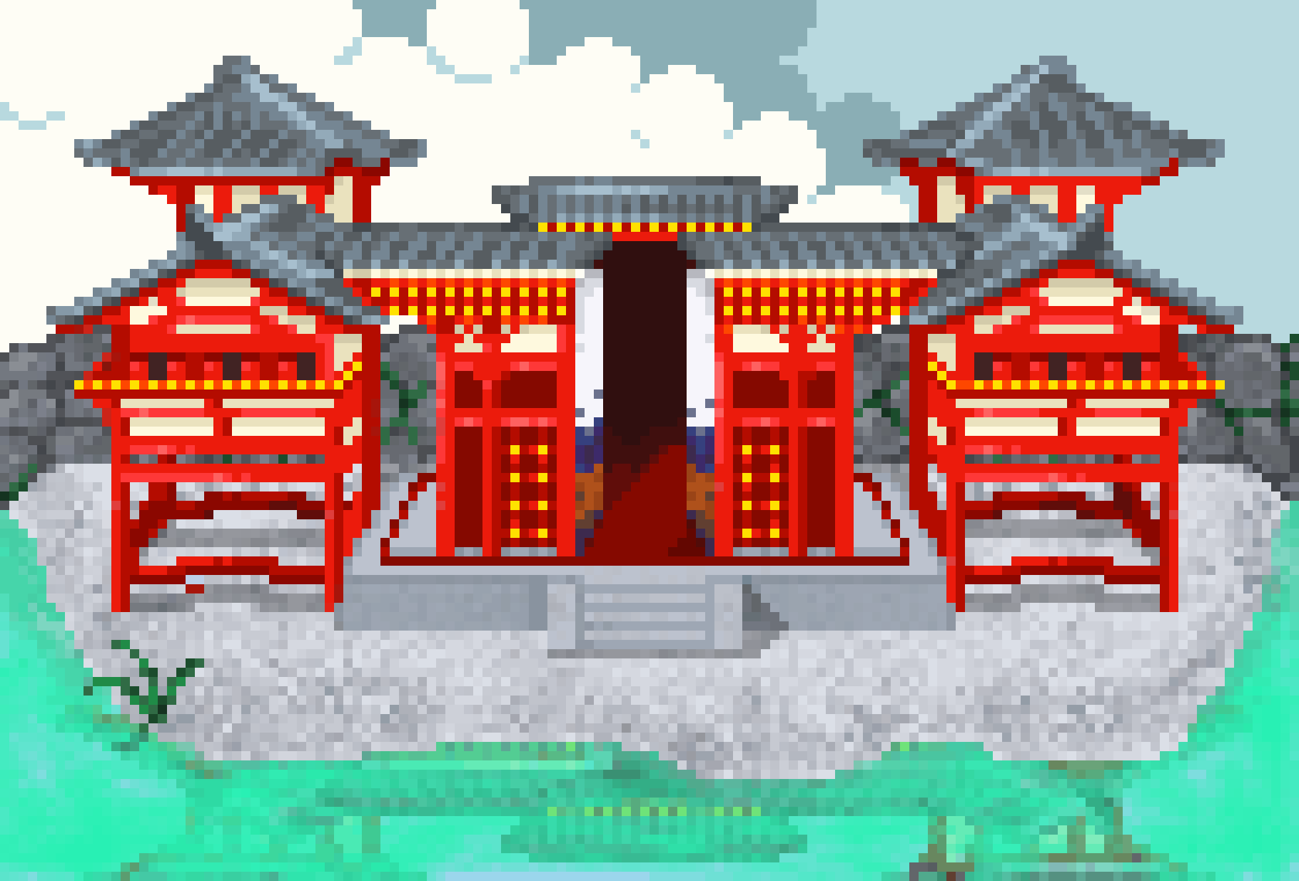 Pixilart Japanese Temple By Xent Pixilart Japanese Temple By Xent