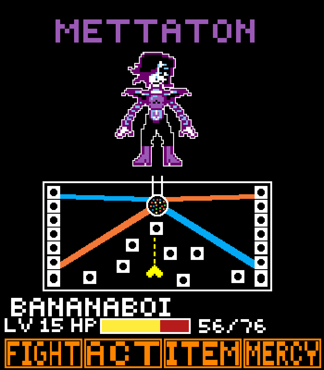 Pixilart - Mettaton Fight by BANANABOI2953