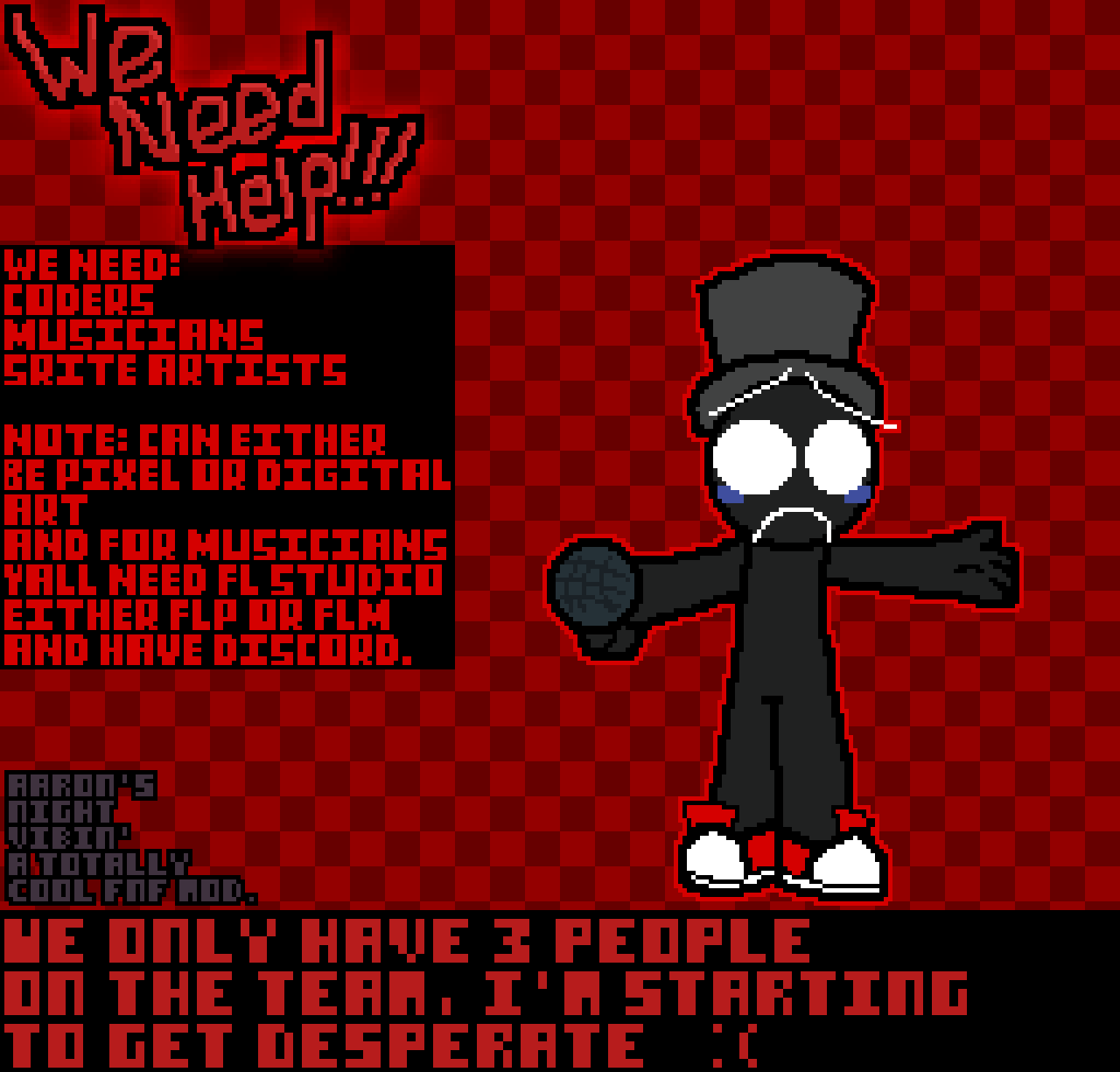 Pixilart HELP WANTED ANV!!! by ComicAaron