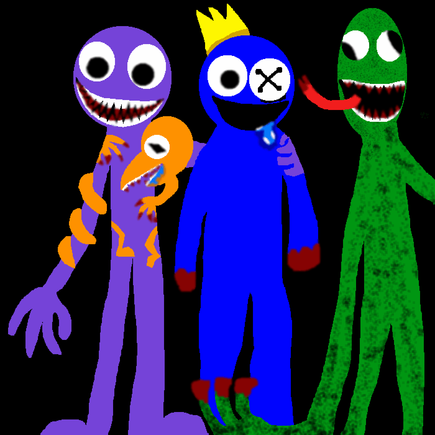 Pixilart - rainbow friends by sohowsyourday