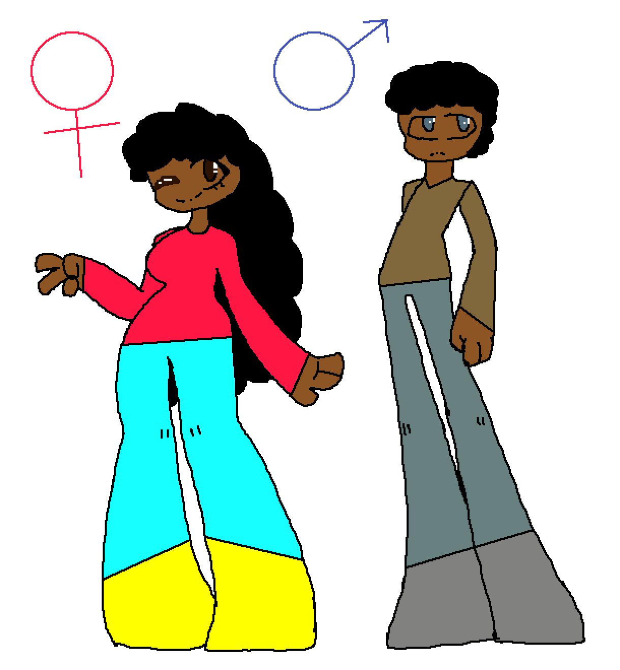 Pixilart - g e n d e r b e n d s by RyanTheWeirdo