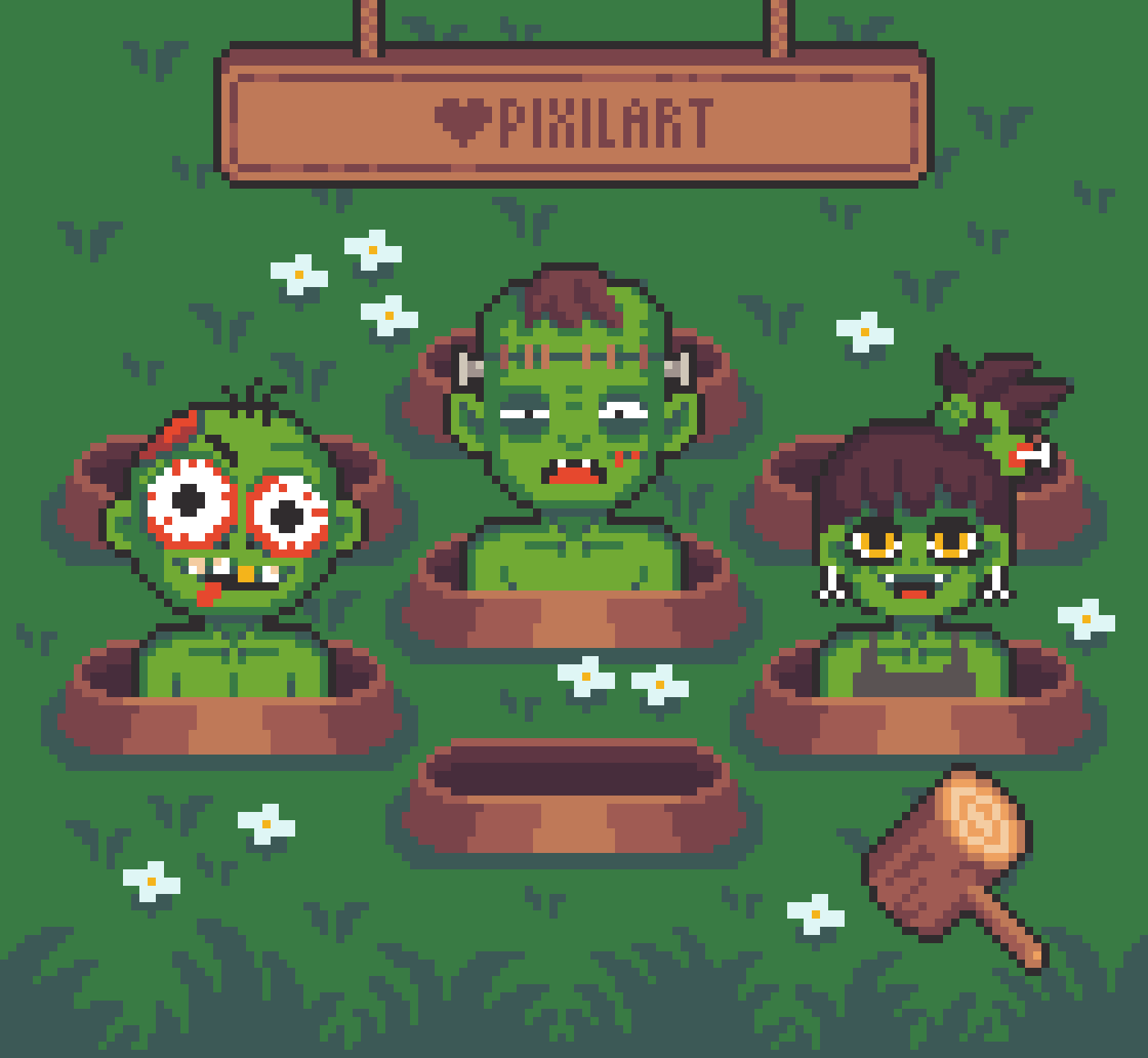 Zombie Rising Daily Art Challenge Pixilart