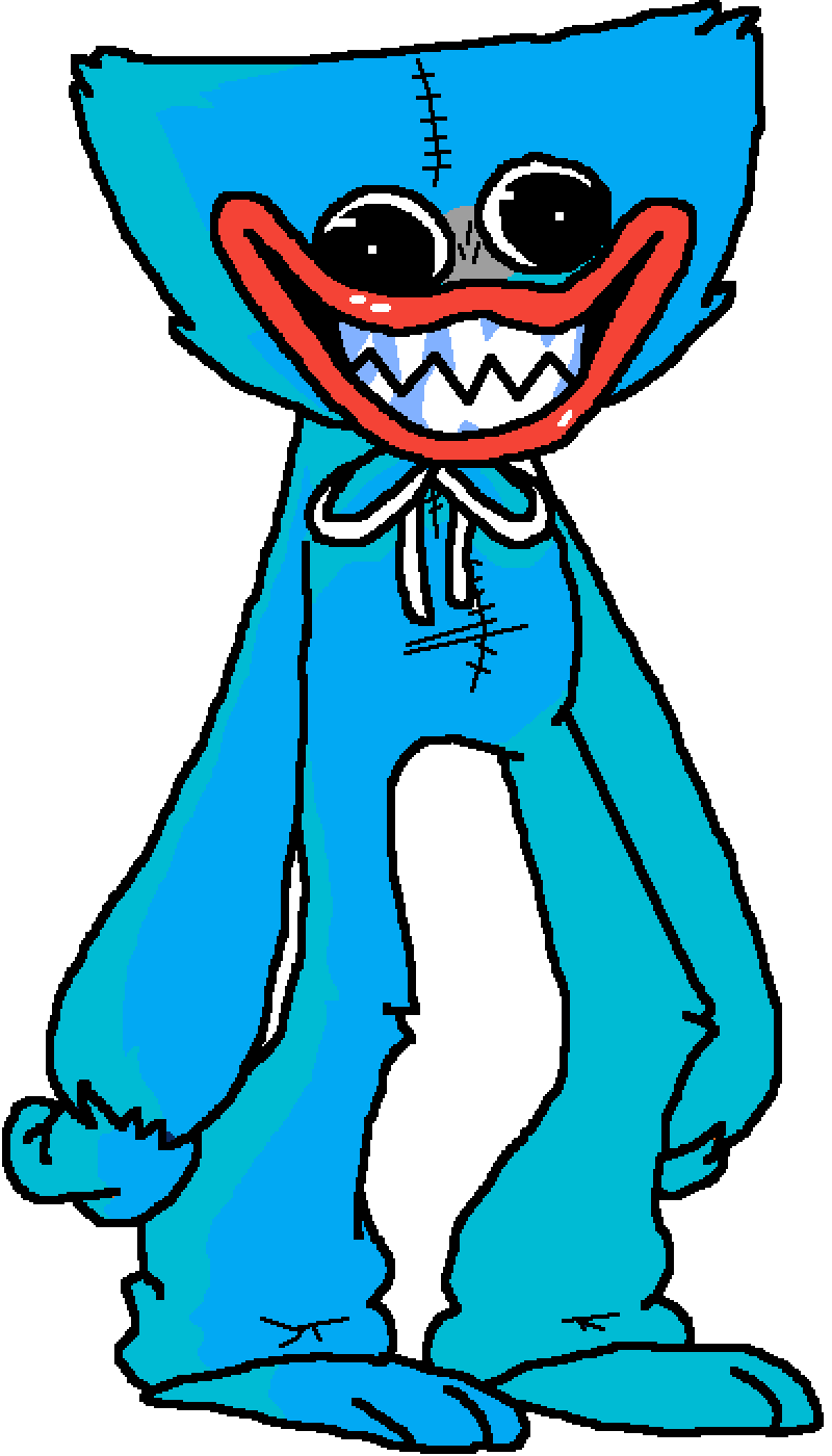 Pixilart Huggy Wuggy by Lucastheartis