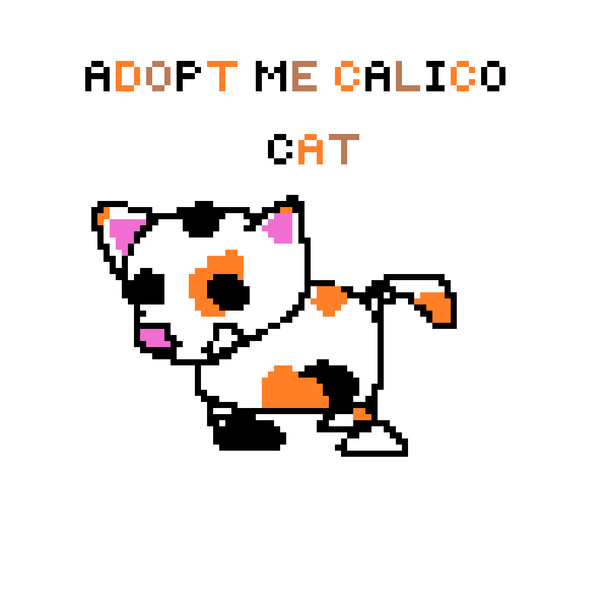 Pixilart Adopt me Calico Cat by CrxtolQT