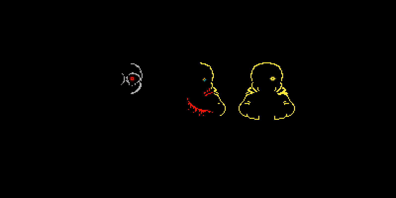 Pixilart hard mode trio teaser by Sussysans