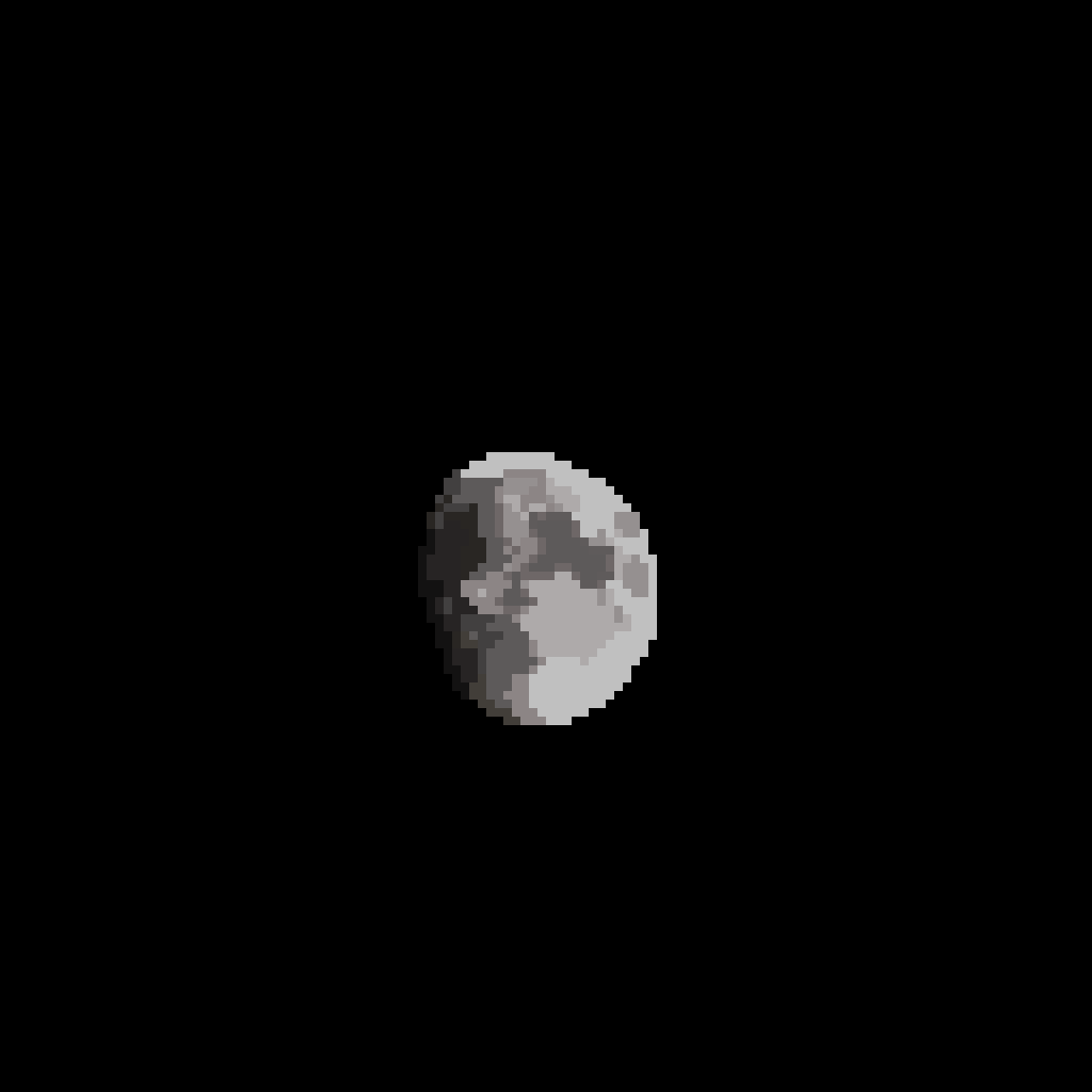 Pixilart - 32x32 moon by Thehappyone