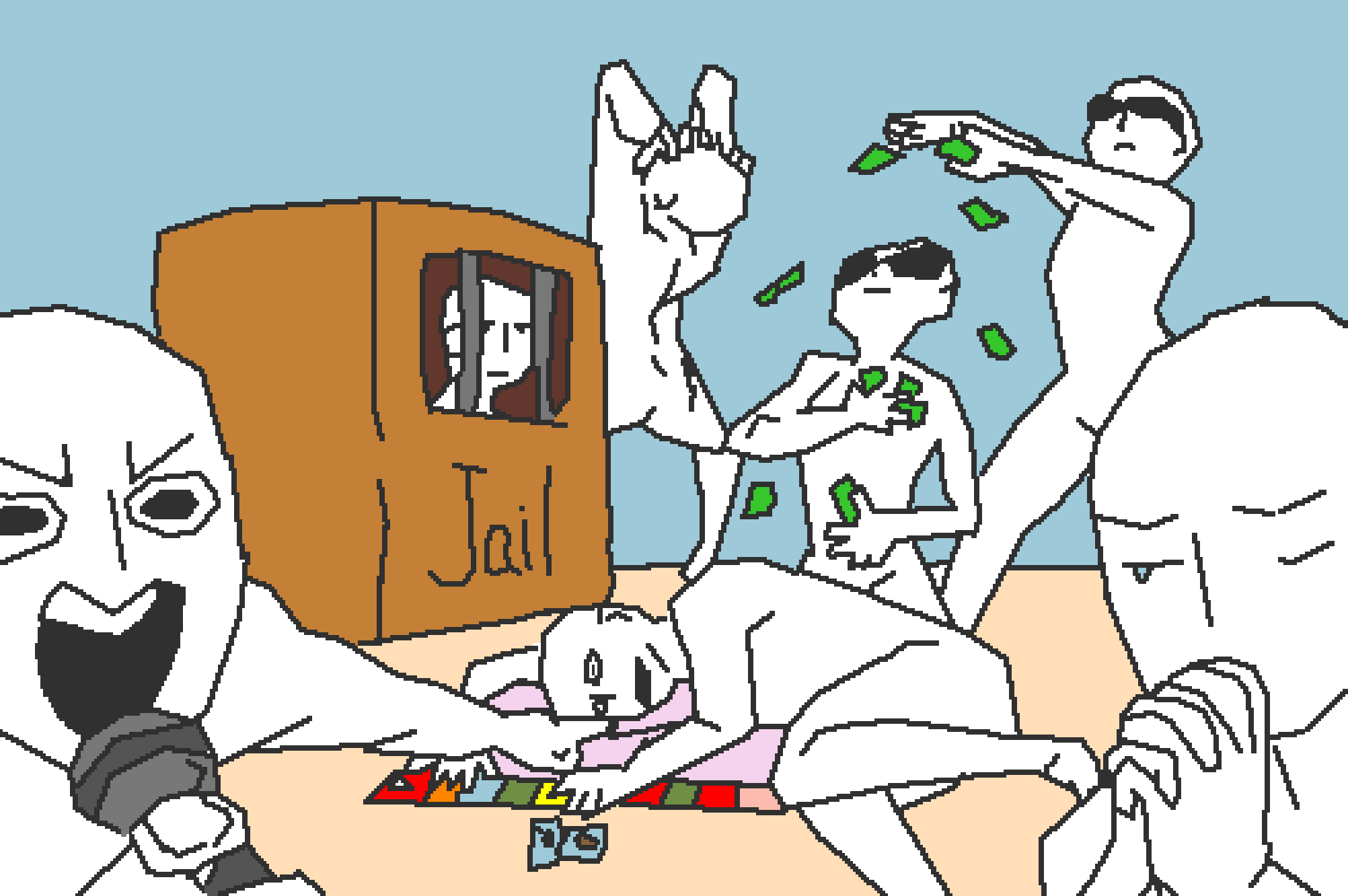 Pixilart Monopoly Meme This took me 2 1/2 hours >D by glampire