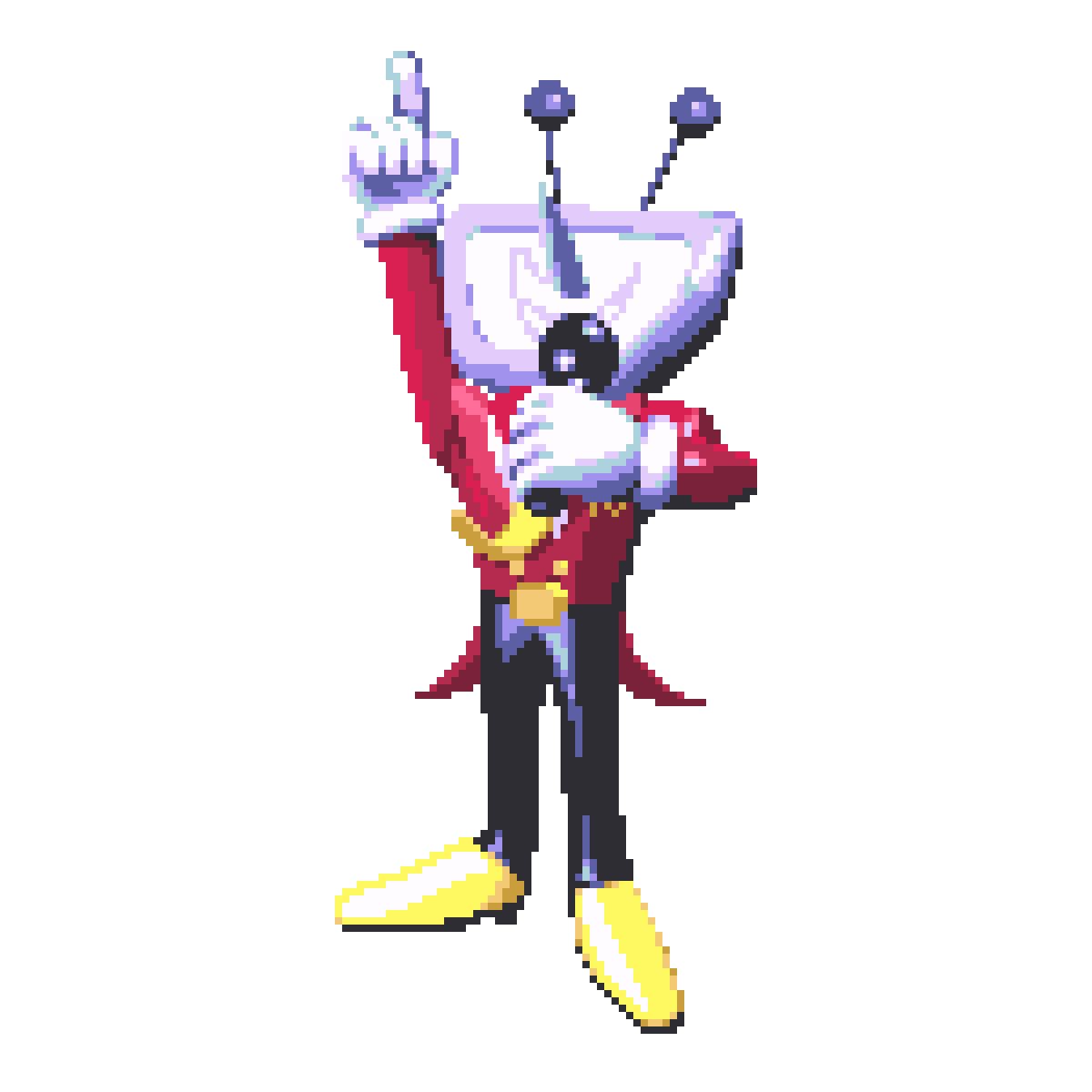 Editing Deltarune Tenna Sprite Base Free Online Pixel Art Drawing