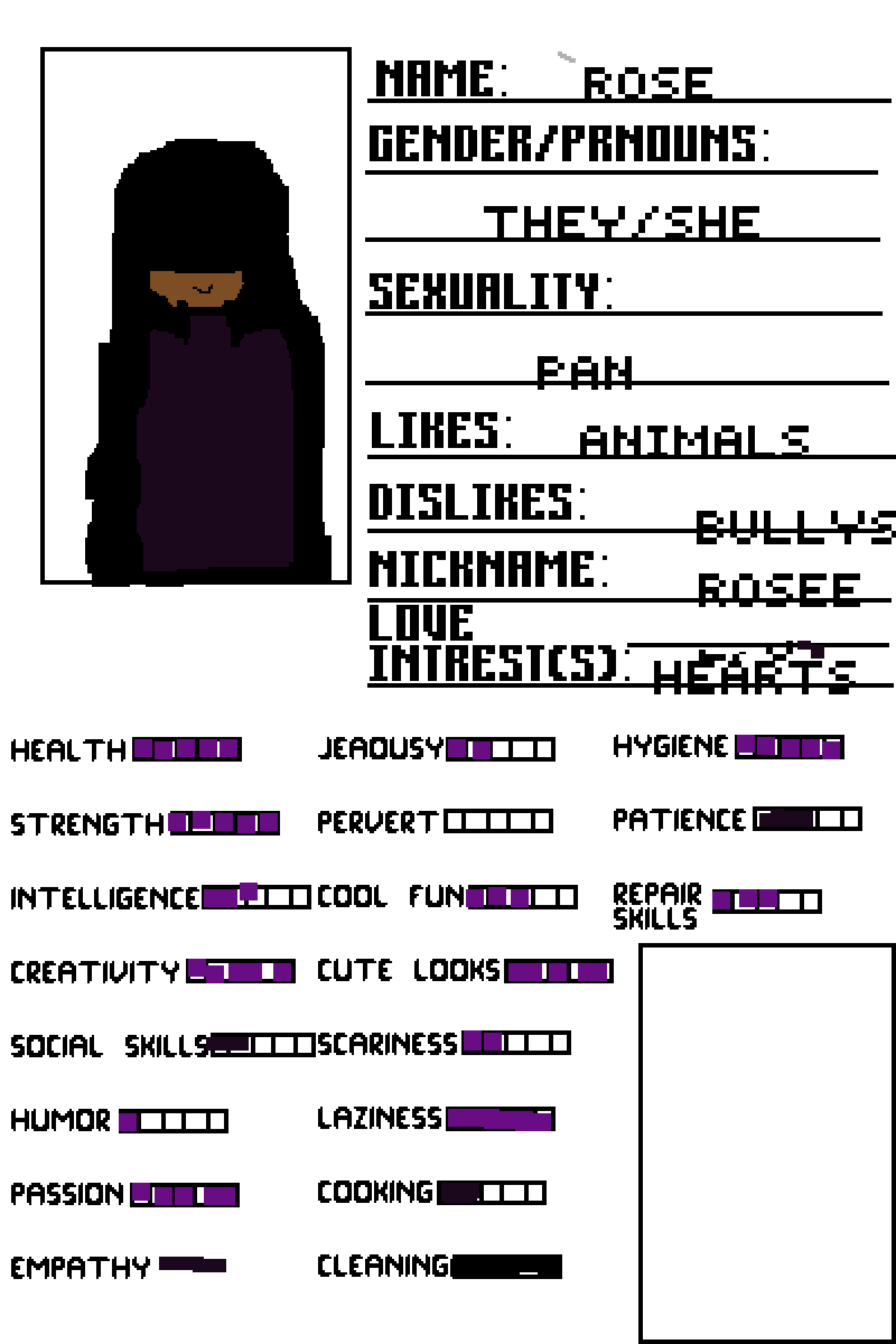 Pixilart - OC Card Base by Roseepi0