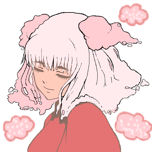 pink cottoncandy girl