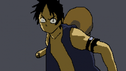 Luffy punches a celestial dragon
