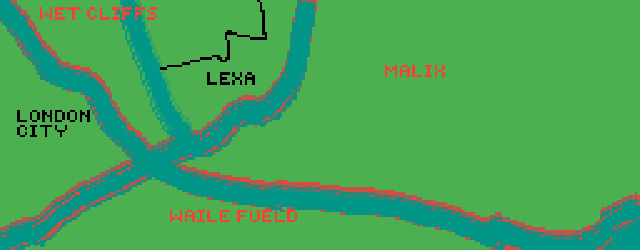 Map of Altree islands