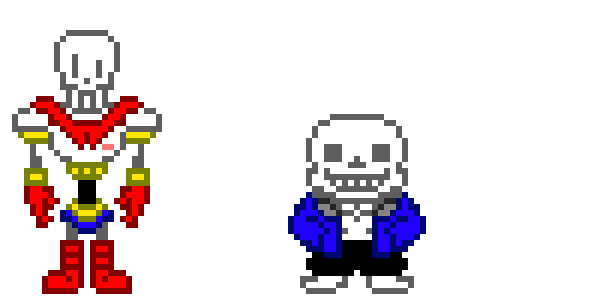 Sans and papyrus