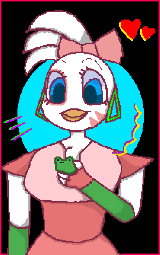 Glamrock chica with frog