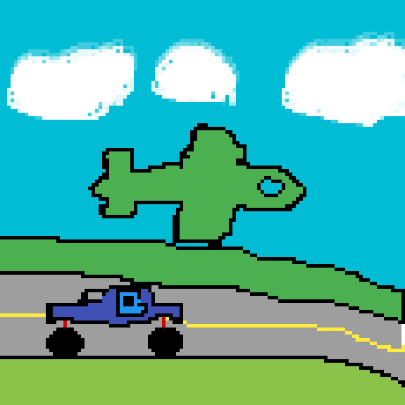 big boi truck and plane