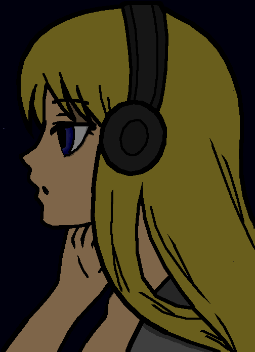 the girl in the dark.