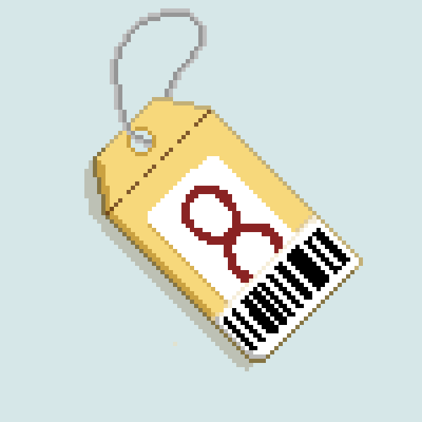 Day 60:Infinity price tag label