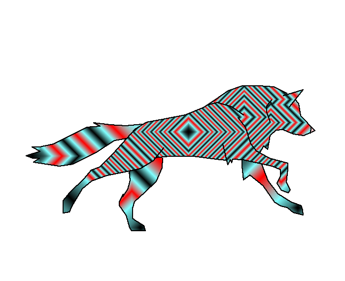 rainbow wolf