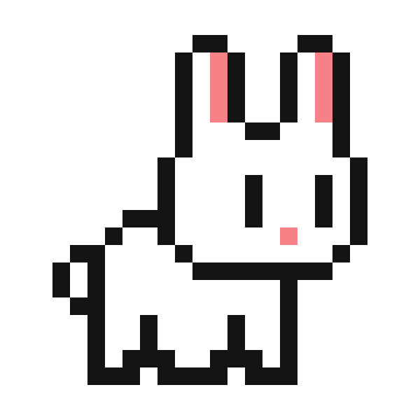 Pixilart - 8 Bit Bunny 001 by LoganFox