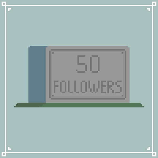 YAY 50 FOLLOWERS