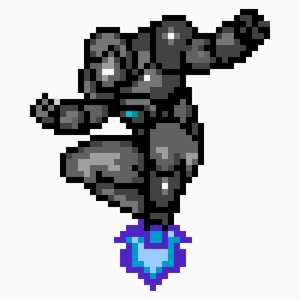 Silver iron man
