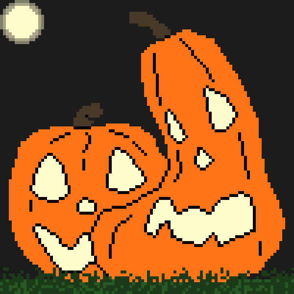 Pumpkins Under The Moon