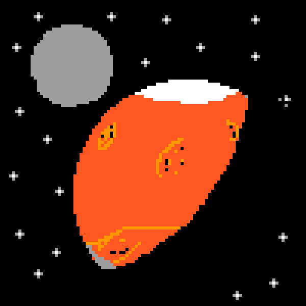 mars in the night 