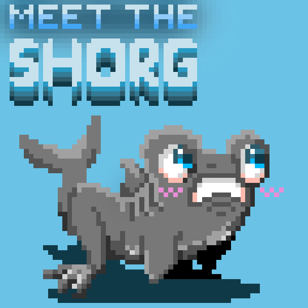a shark a frog BOTH