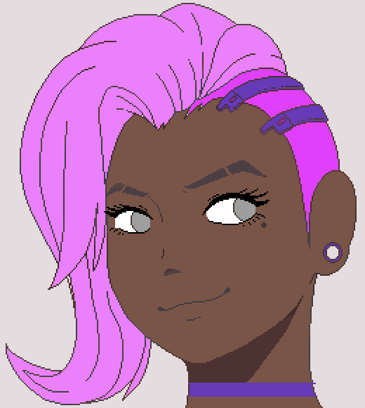 Her color is PURPLE!