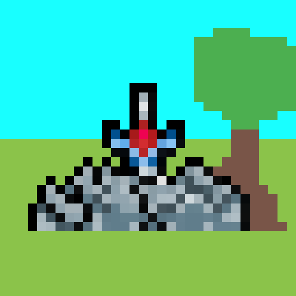Enchanted sword shrine
