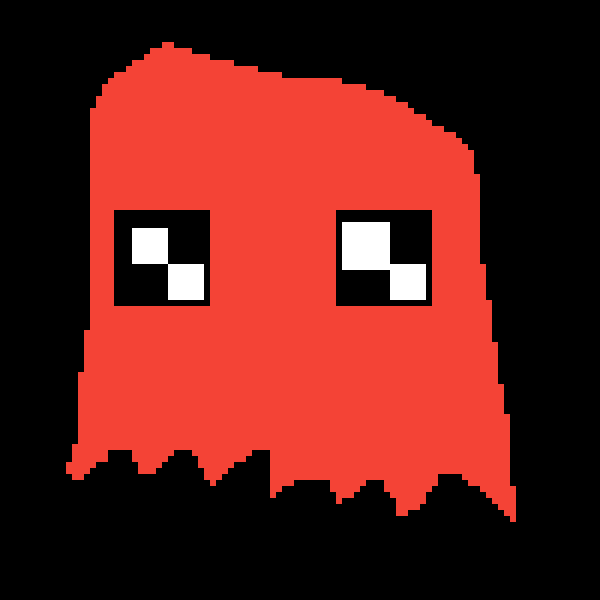 cute pac man ghost