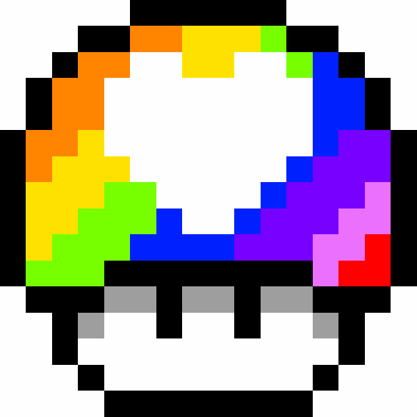 Rainbow mushroom boi