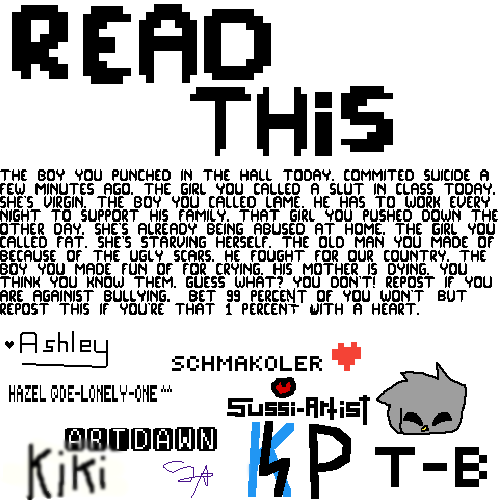 Sign If You Hate Bullying