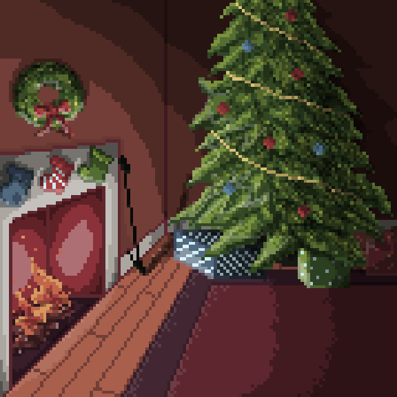 Stockings on Fireplace