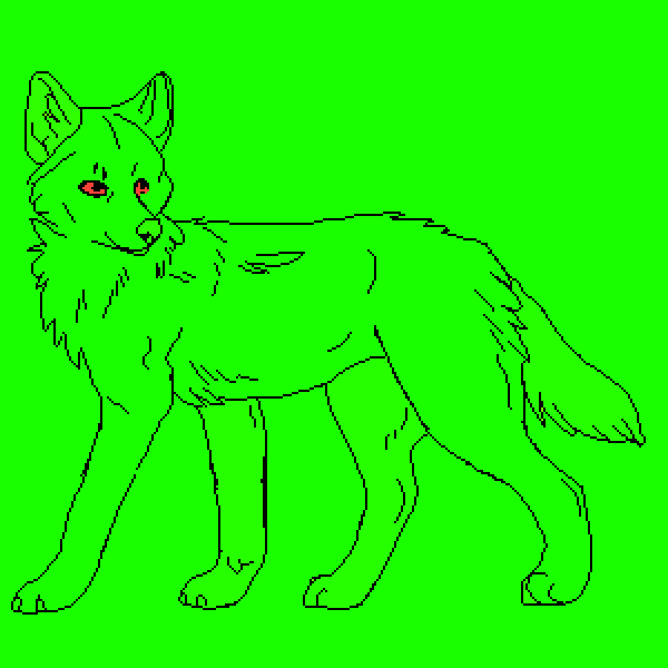 Neon wolf