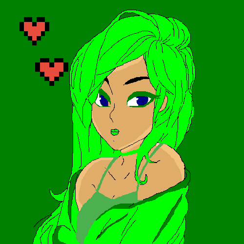 Cool Green Girl