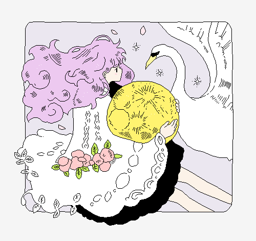 ‘But I cannot carry the moon on my own,’ said the girl.