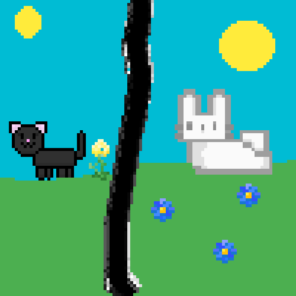 cat vs bunny