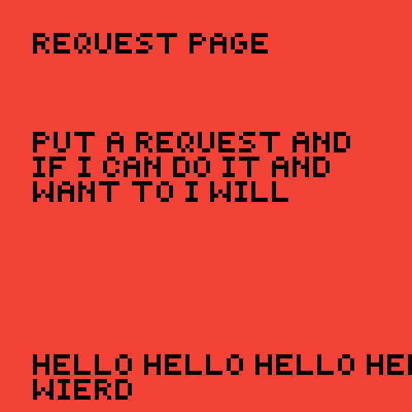 Request page