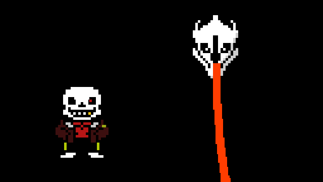 sans gaster blaster laser