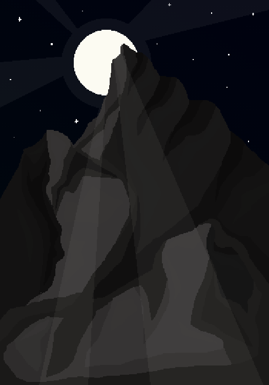 Moonlight mountain