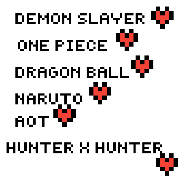 some amazing animes