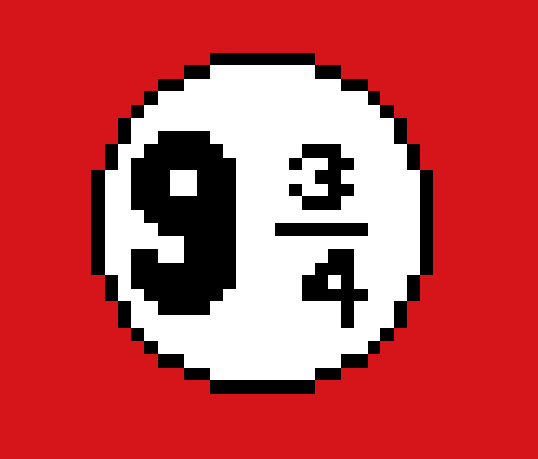 9 3/4 Nine and three quarters
