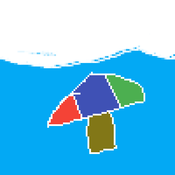 umbrella in the sky