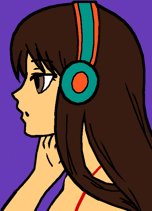 me listening to music