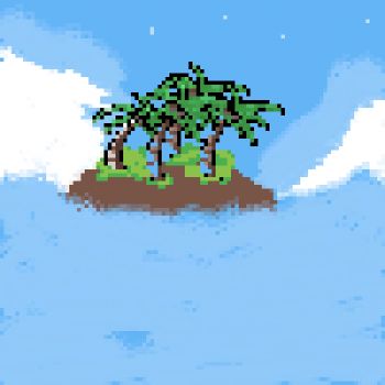 island with palm trees