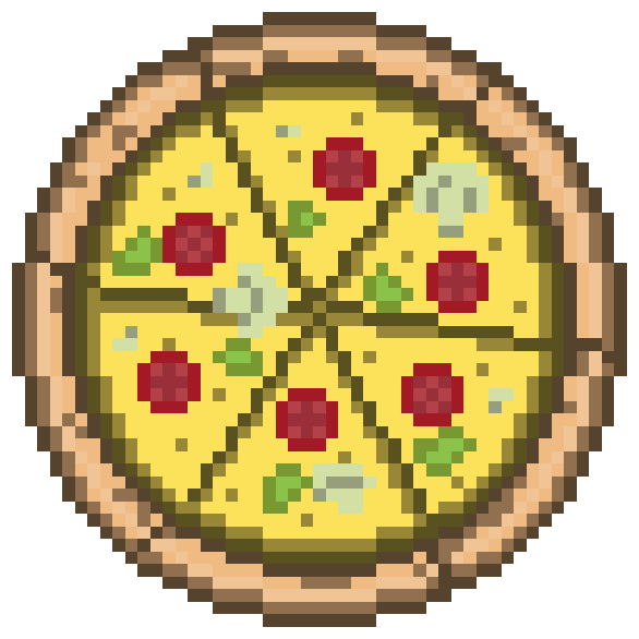 So I drew pizza.
