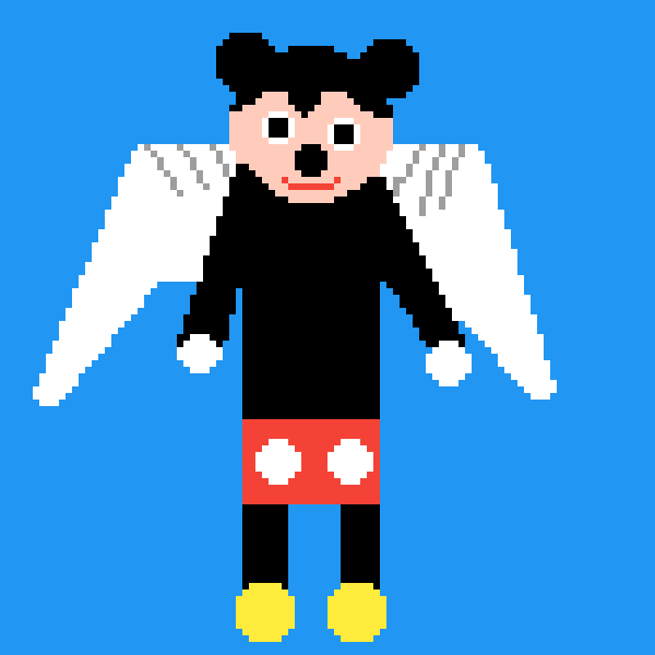 Mickey has wings