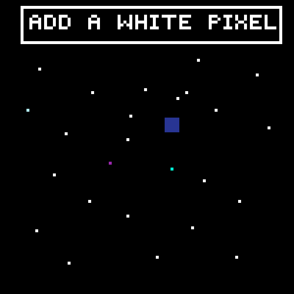 ADD a white Pixel