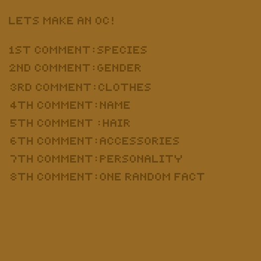 Lats make an OC